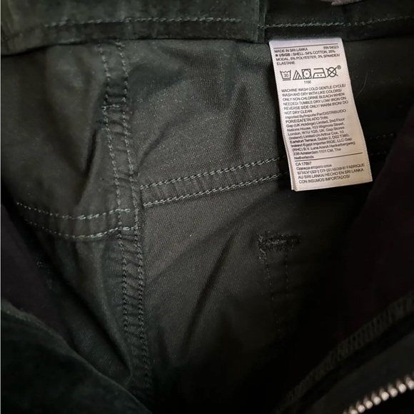 Banana Republic Women's Green Velvet Skinny High Rise Ankle Pants Size 35 - Picture 8 of 10